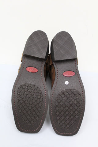 Dean Men's Genuine Leather Harness Boot Men's Shoes Brown Size 10