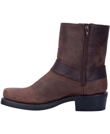 Dingo Men's Genuine Leather Harness Boot Brown Size 10.5M