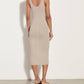 Enza Costa - SILK RIB TANK MIDI DRESS
