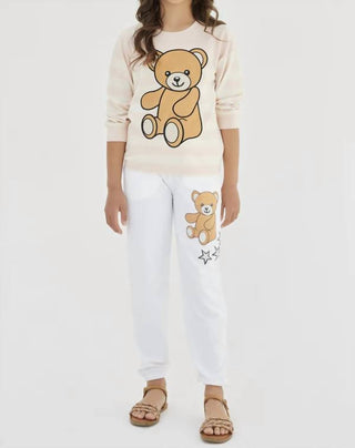Sasha+Z - Teddy Bear Printed Pants