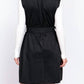 Active Basic - Belted Faux Suede Vest Dress
