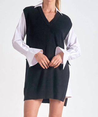 Elan - Sweater/Shirt Combo Dress