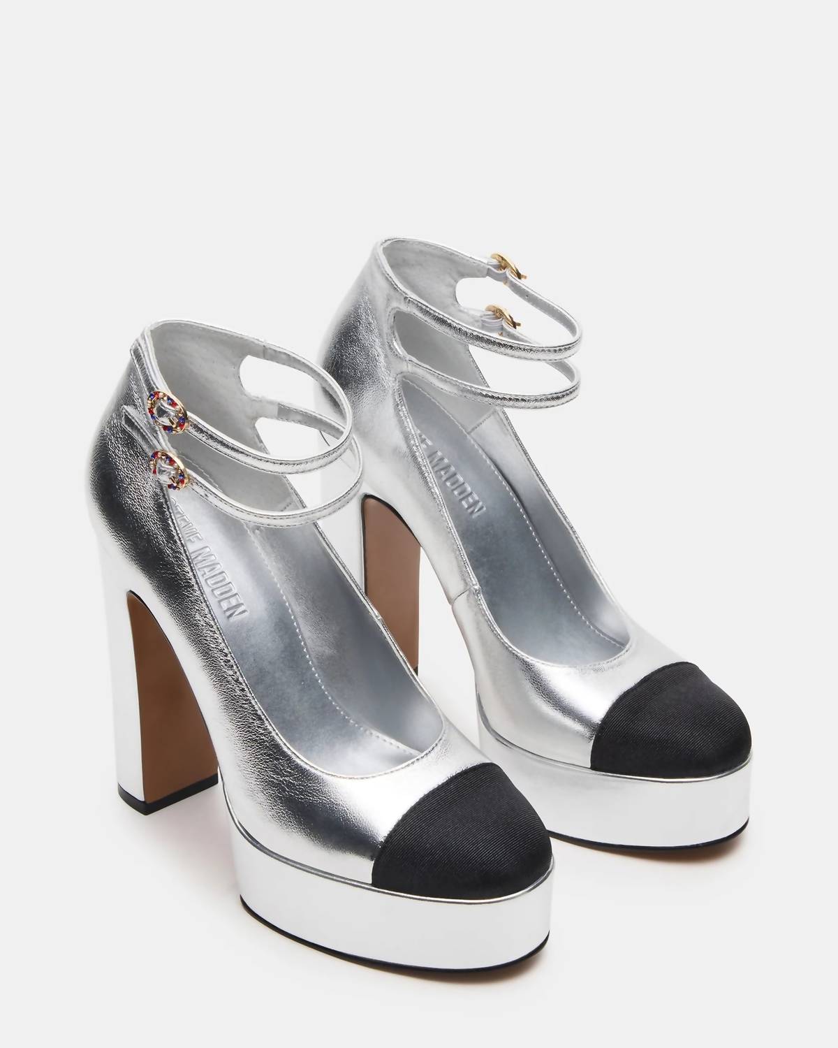Steve Madden - Women's Peyton Genuine Leather Cap Toe Platform Hi Heels