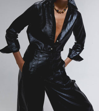 Lanhtropy - San Marino Metallic Linen Shirt