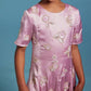 Sasha+Z - Floral Embroidered Satin Dress