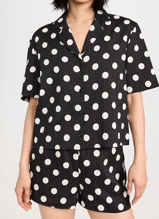 English Factory - Textured Dots Short Sleeve Shirt