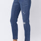 Judy Blue - Pull-On Destroyed Boyfriend Jegging