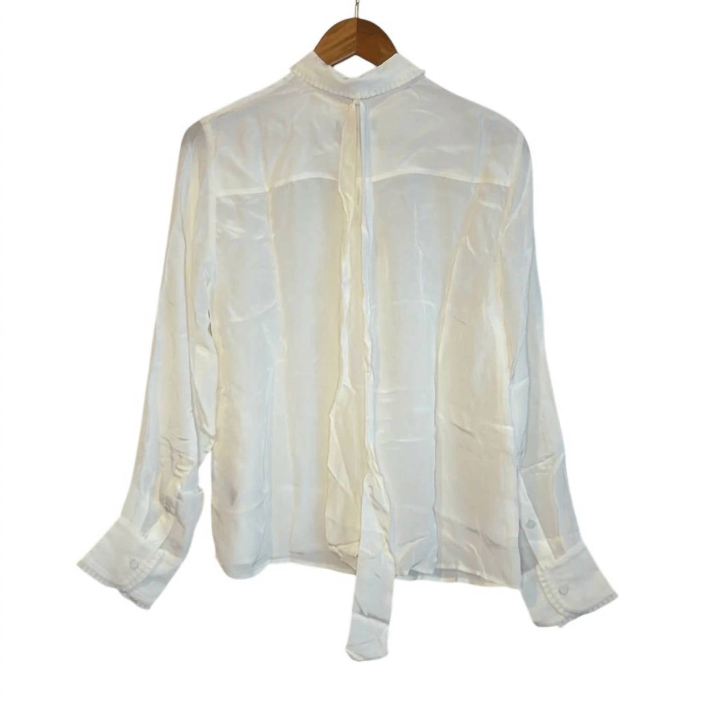 J.Crew - Women's Crepe De Chine Tie Shirt
