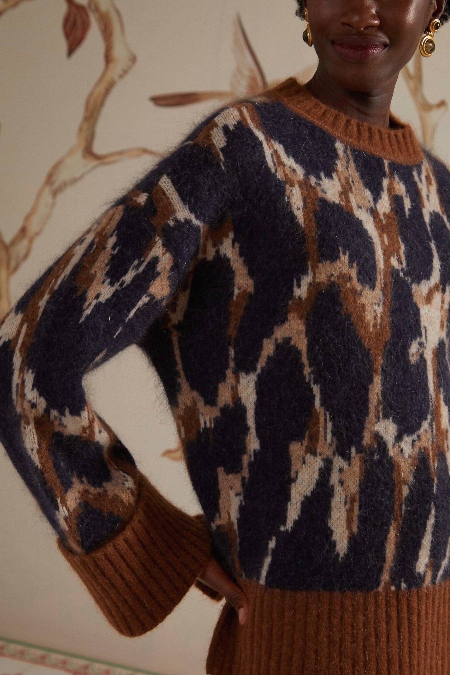 Farm Rio - Leopard Print Knit Sweater