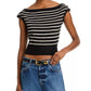 Steve Madden - Sarita Crop Sweater Top