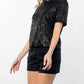 Thml - Sequin Short Sleeve Knit Sweater
