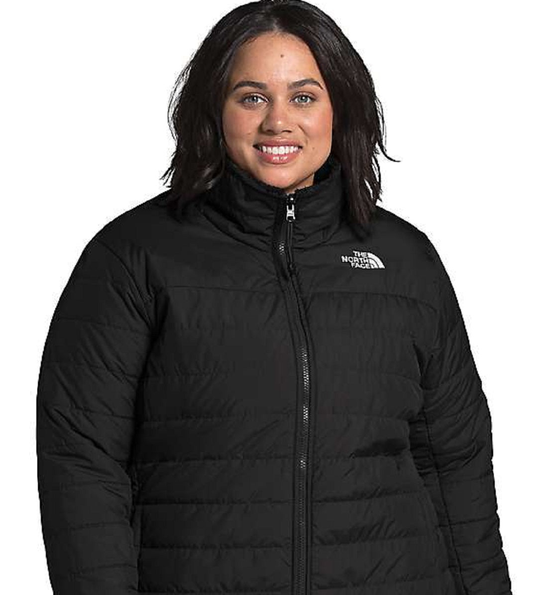 The North Face Women's Mossbud Insulated Reversible Jacket Black Size 1X