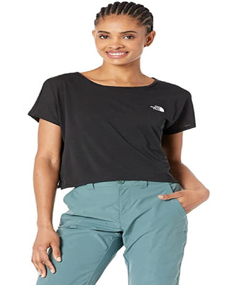 The North Face Women's Cross Back Short Sleeve T-Shirt Black Size X-Small