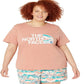The North Face Women's Half Dome Cotton Short Sleeve Tee Pink Size 2X