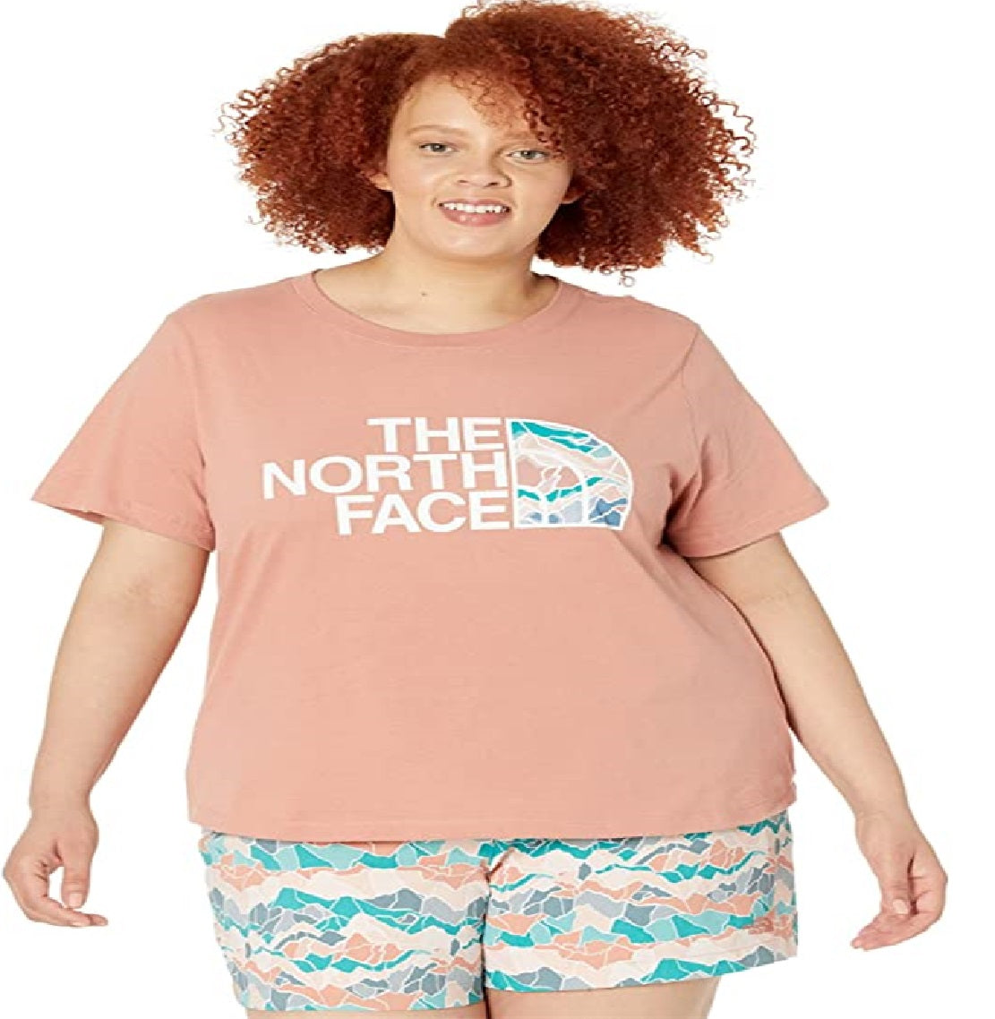 The North Face Women's Half Dome Cotton Short Sleeve Tee Pink Size 2X