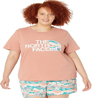 The North Face Women's Half Dome Cotton Short Sleeve Tee Pink Size 2X