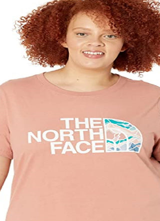 The North Face Women's Half Dome Cotton Short Sleeve Tee Pink Size 2X