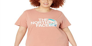 The North Face Women's Half Dome Cotton Short Sleeve Tee Pink Size 2X