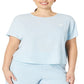 The North Face Women's Wander Cross Back Short Sleeve Blue Size 1X