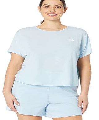 The North Face Women's Wander Cross Back Short Sleeve Blue Size 1X