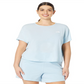 The North Face Women's Wander Cross Back Short Sleeve Blue Size 1X