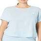The North Face Women's Wander Cross Back Short Sleeve Blue Size 1X