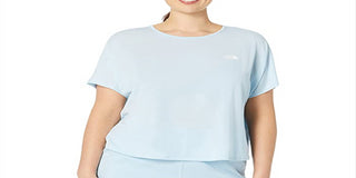 The North Face Women's Wander Cross Back Short Sleeve Blue Size 1X