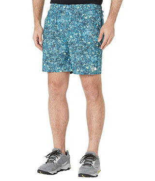 The North Face Men's Printed Wander Shorts Blue Size Medium