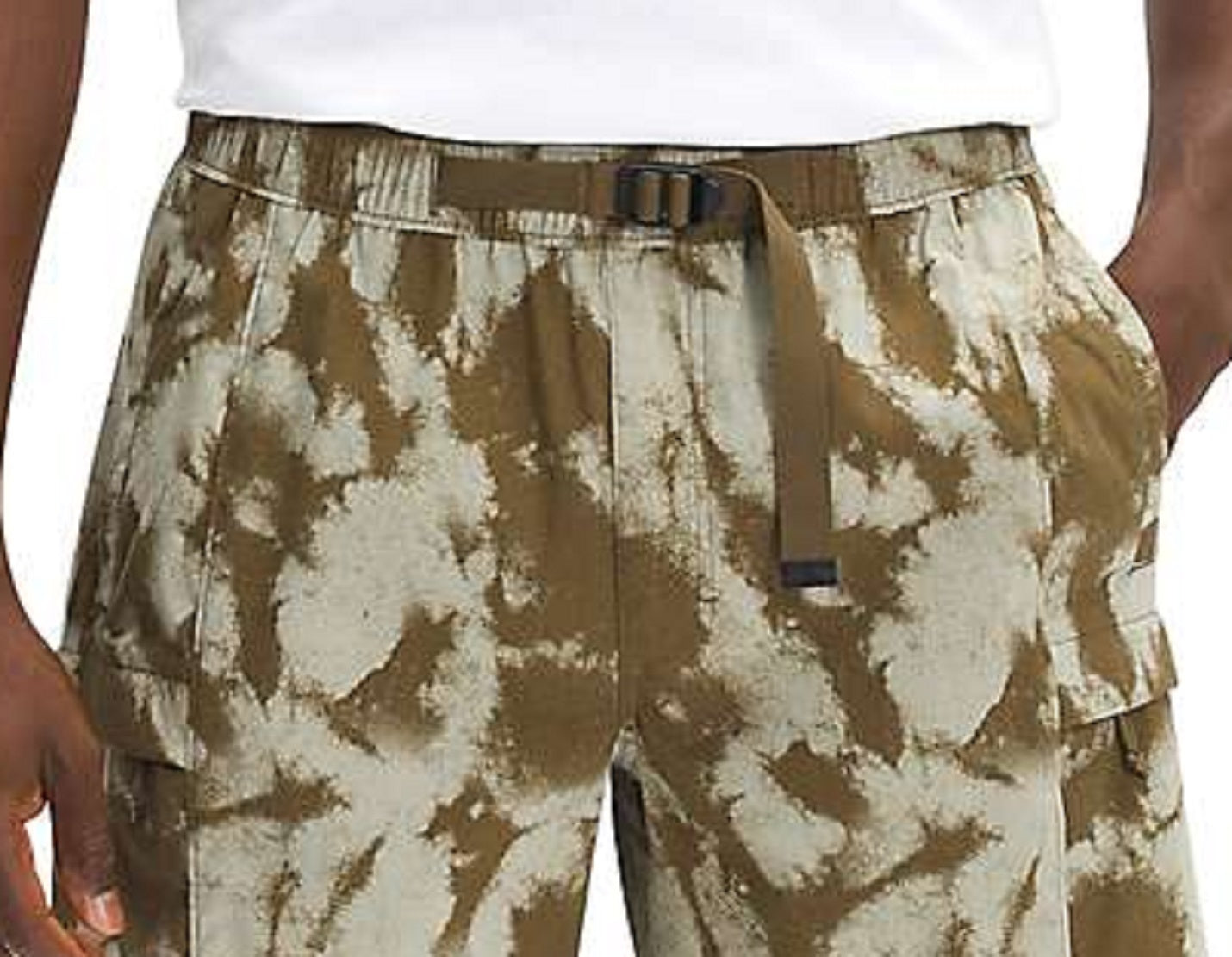 The North Face Men's Printed Class V Belted Short Green Size X-Large