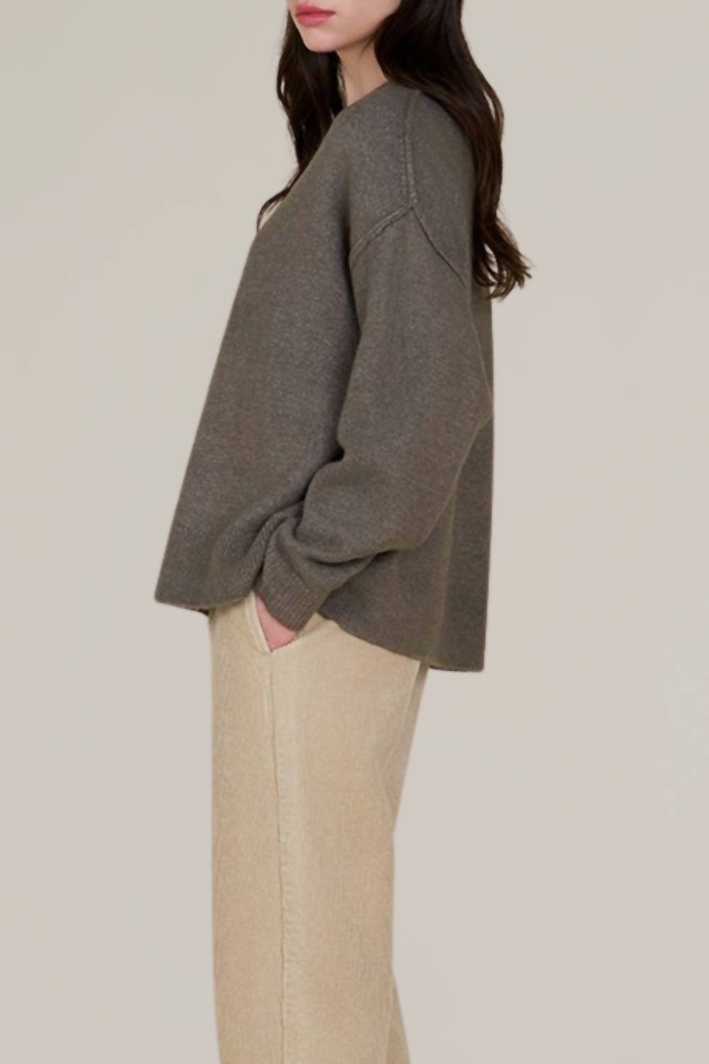 Grade & Gather - Button Down Pullover Sweater