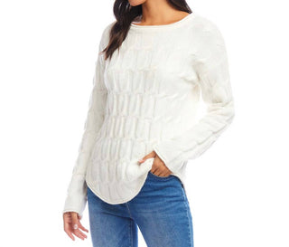 Karen Kane - Cable Shirttail Sweater