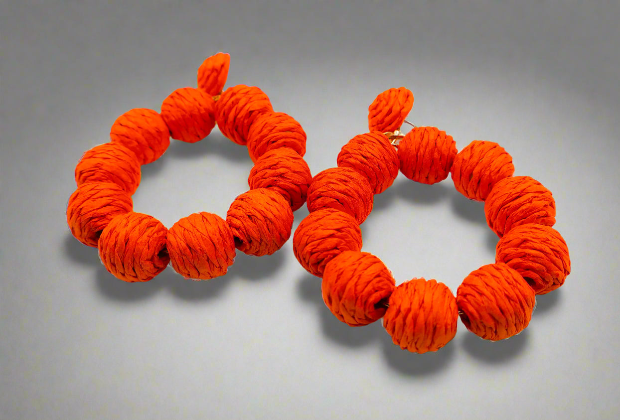 Tropical Sunset Hoop Earrings – Colorful Statement Earrings