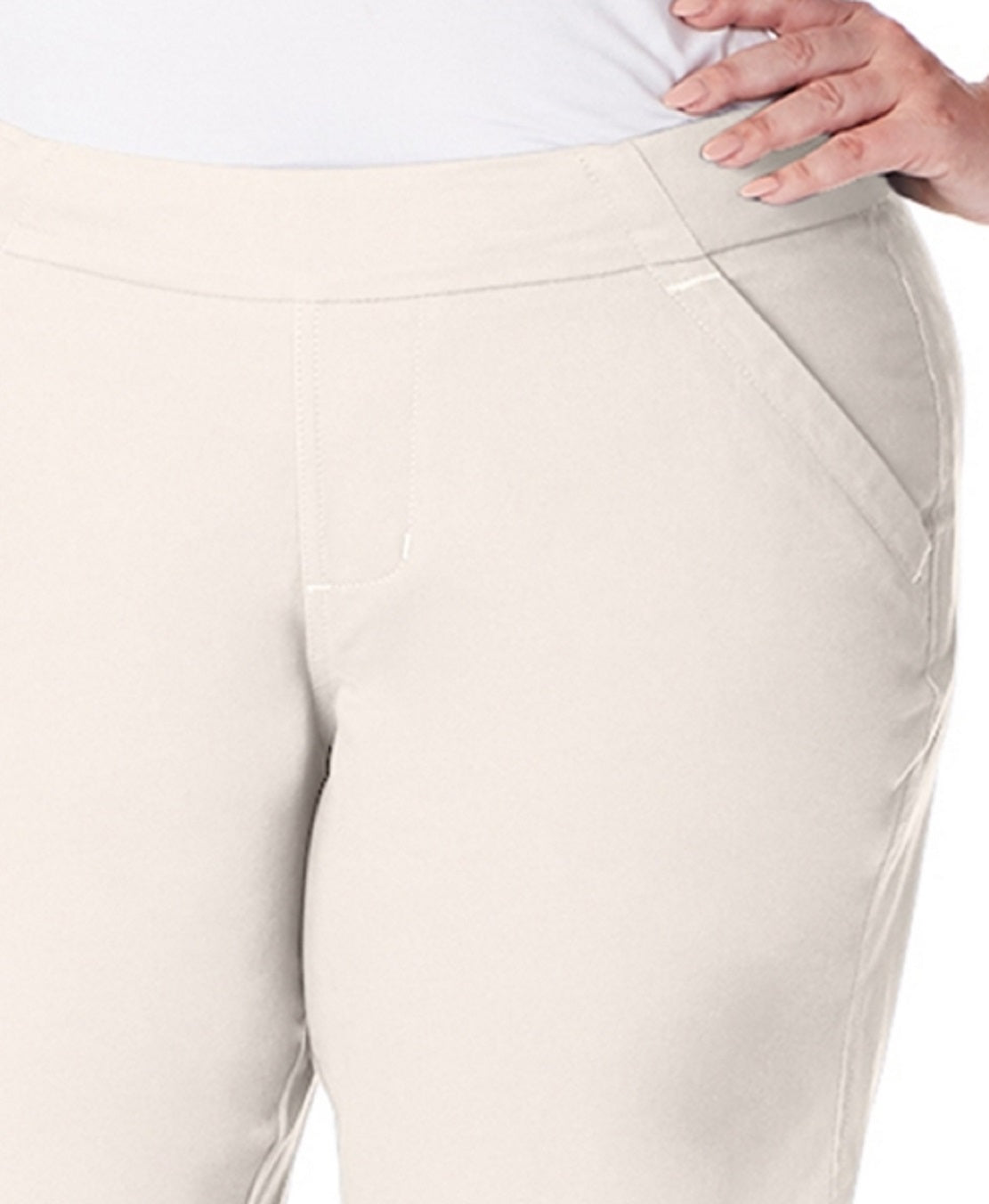 Jag Women's Gracie Bermuda Shorts Gray Size 14W