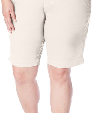 Jag Women's Gracie Bermuda Shorts Gray Size 14W