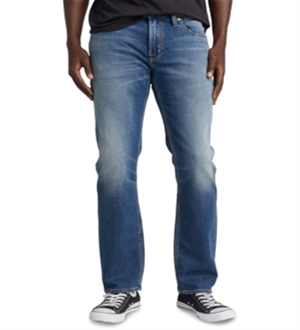 Silver Jeans Co. Men's Allan Classic Straight Leg Jeans Blue Size 32X32
