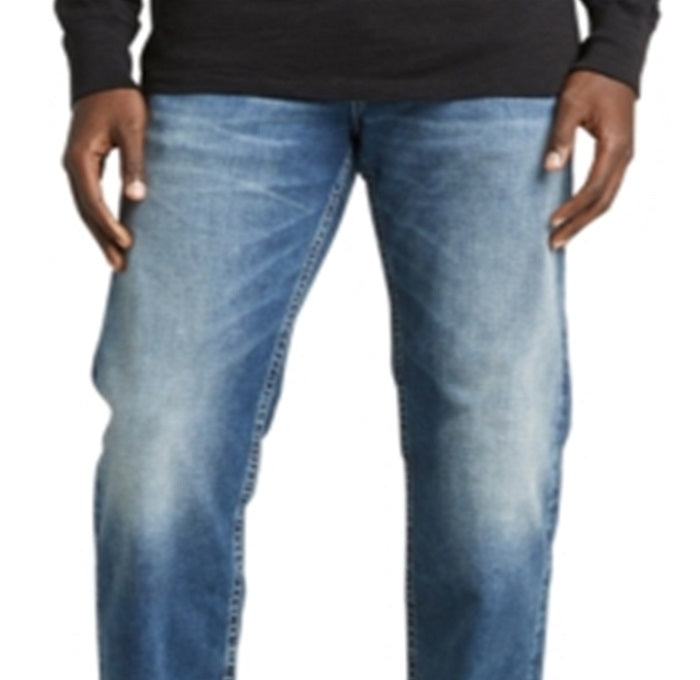 Silver Jeans Co. Men's Zac Relaxed-Fit Jeans Blue Size 34X34
