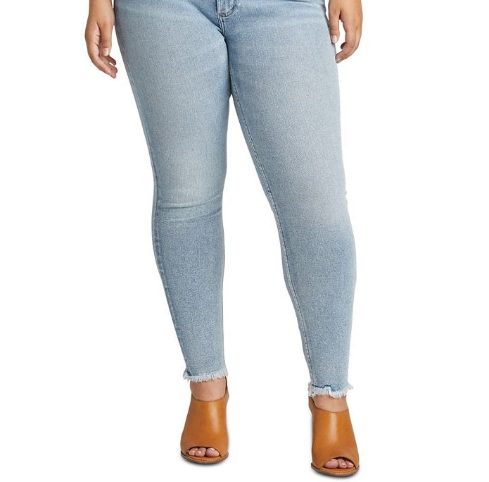 Silver Jeans Co. Women's Most Wanted Skinny Jeans Blue Size 20W
