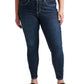 Silver Jeans Co. Women's The Curvy High Rise Skinny Jeans Blue Size 16W