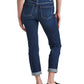 Jag Women's Crop Girlfriend Jeans Blue Size 4 Petite