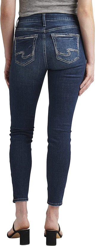 Silver Jeans Co. Women's Mid Rise Skinny Jeans Blue Size 33X31