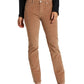 Jag Jeans Women's Ruby Straight Leg Corduroy Pants Brown Size 10 Petite