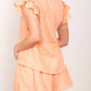 Very J - Solid Cotton Woven Cute Top And Short Sets