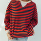 Veveret - Striped Knit Top