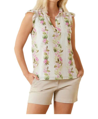 Tommy Bahama - Sleeveless Print Ruffle Top