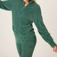 Pj Salvage - Campfire Cozy Feather Knit Quarter Zip Sweater