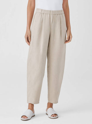 Eileen Fisher - Linen Ankle Pleated Lantern Pant