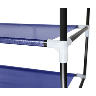 4 Tier Shoe Rack with Side Pocket Holds 24 Shoes