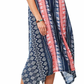 John Paul Richard Women's Printed Knit Dress Blue Size XL