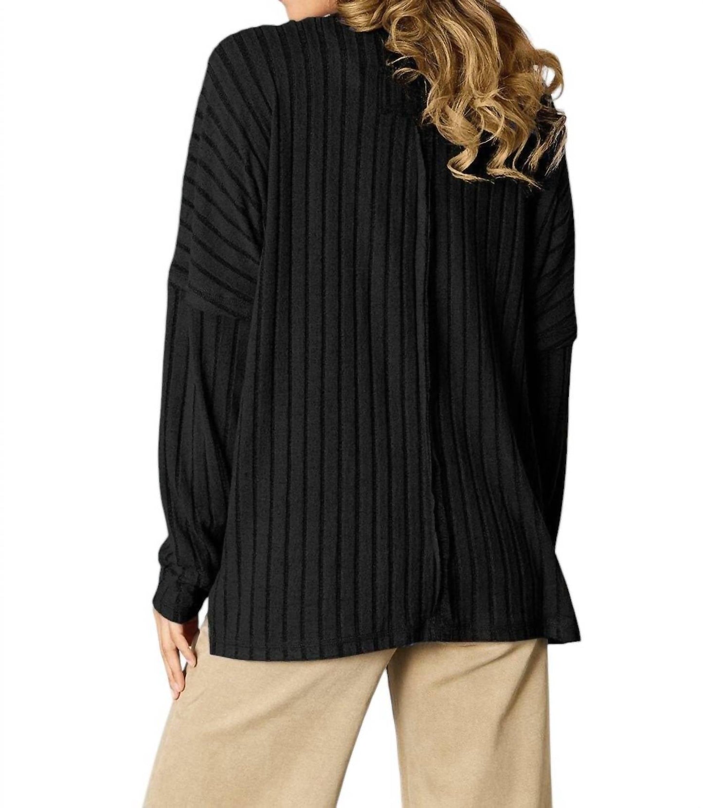 Basic Bae - Sophisticated Ribbed Knit Top