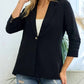 Doe And Rae - Tucked Sleeve Blazer With Pocket Detail